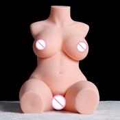 Aimitoy sex toy manufacturers adult novelties silicone real skin life size vagina ass realistic love half body sex doll torso by automaticwoman